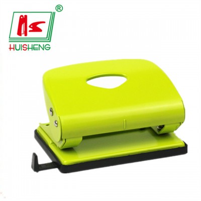 Office stationery promotional plastic 2 shape metal hole punch